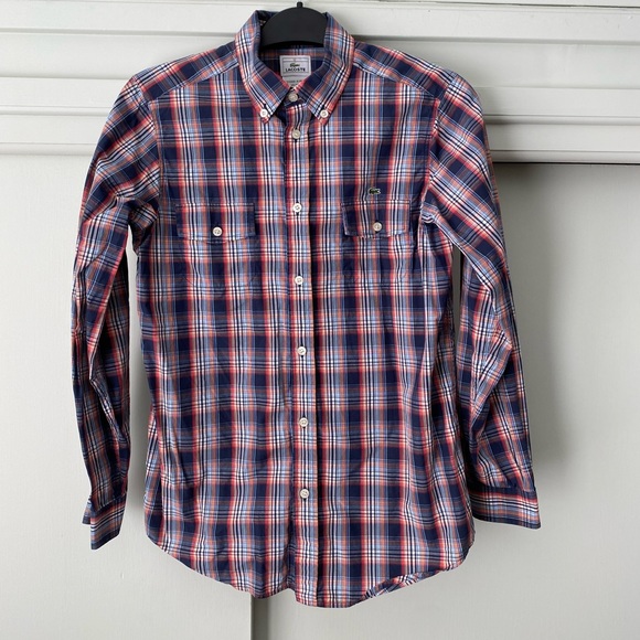 Lacoste boys button down shirt size 12 - Picture 1 of 4